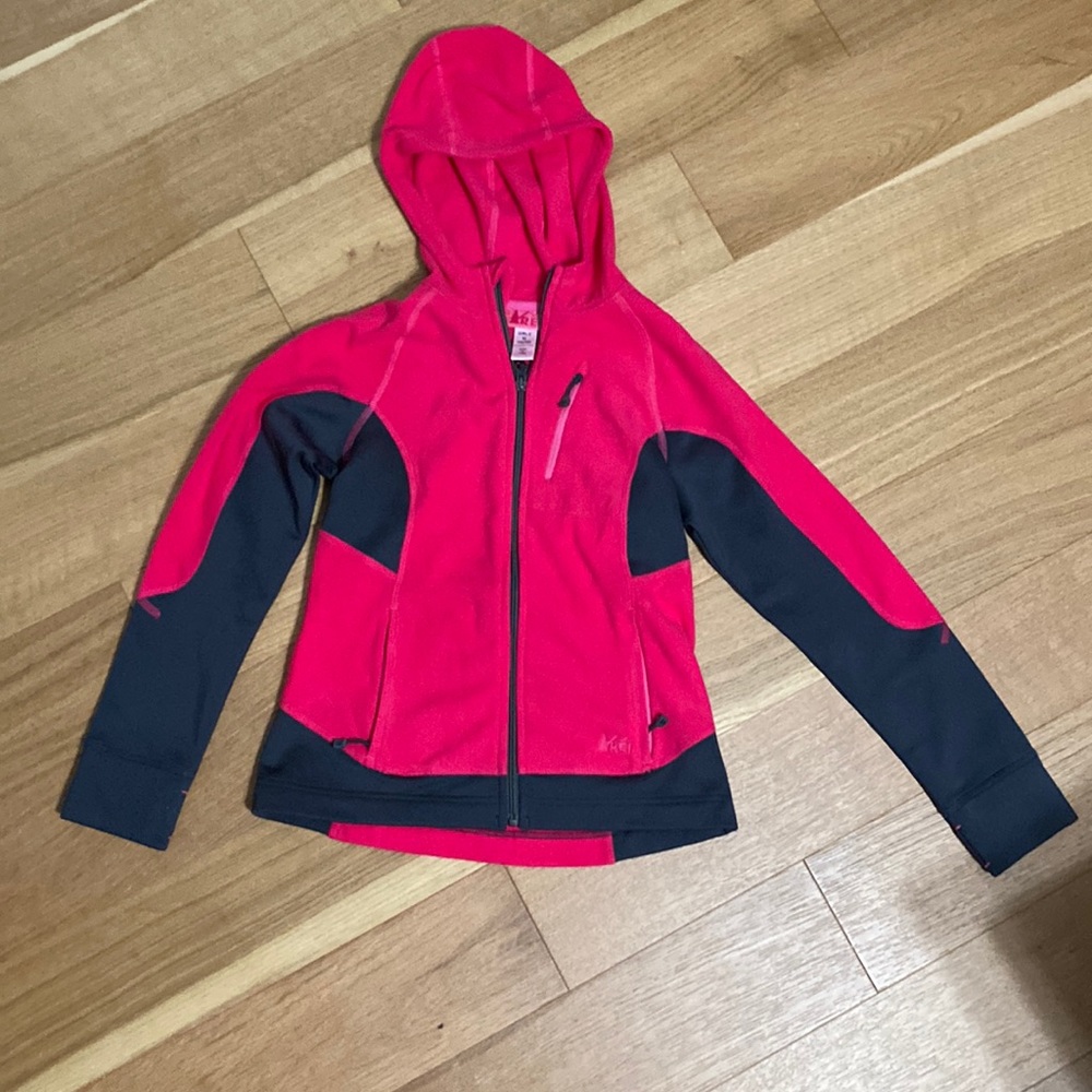 Rei Girls Fleece Zip Up Jacket size M 10/12